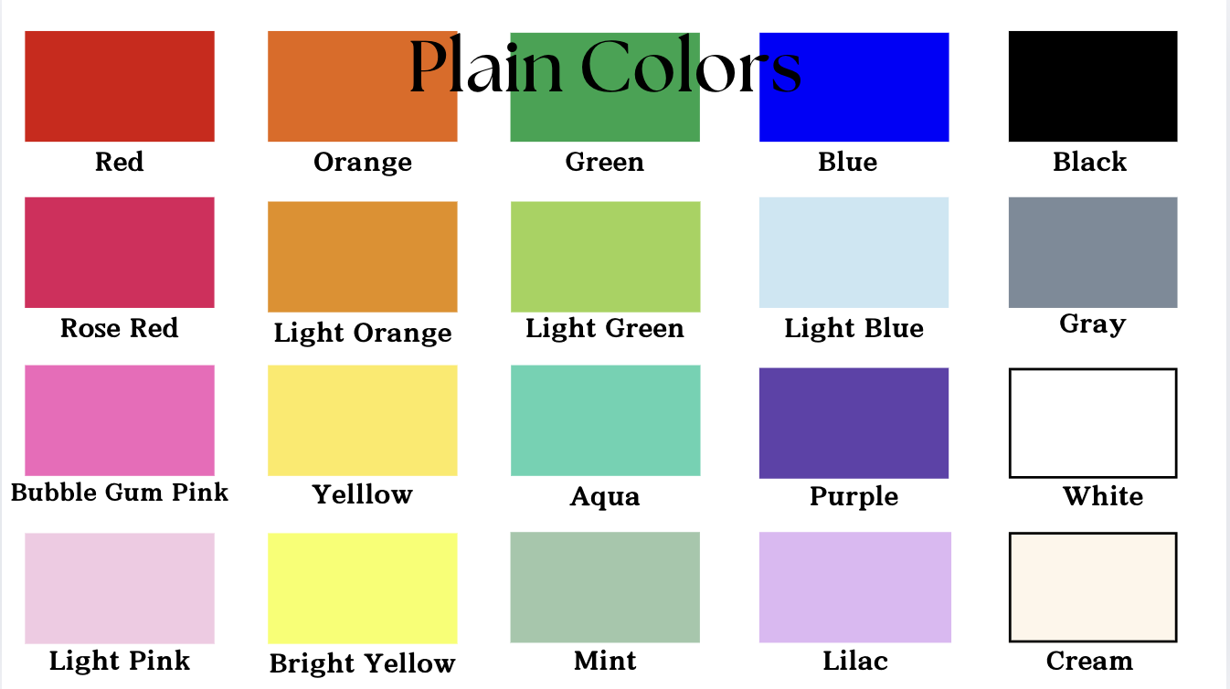 Choose your font color